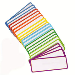 60pcs Magnetic Dry Erase Labels Blank Reusable Strips for Office and Classroom