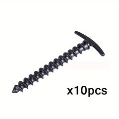 10pcs Spiral Plastic Tent Nails Camping Tent Accessories