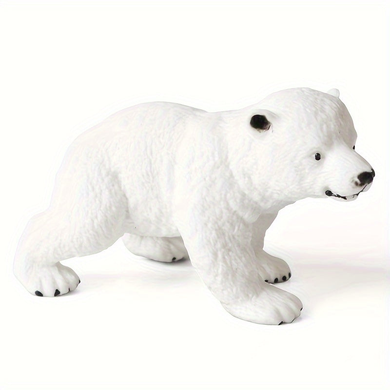 Animal Model Bear Polar Bear Small Set Microlandscape Dolls Toys