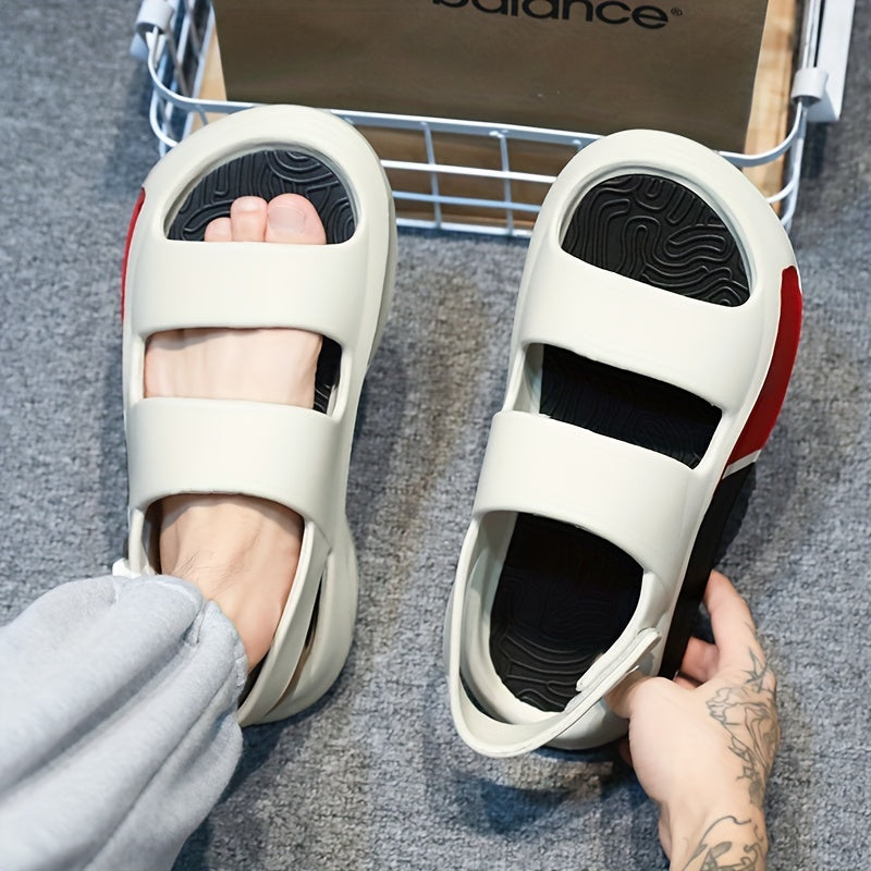Men's Platform Sandals Non Slip Open Toe Shoes