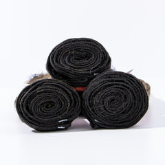 3Pcs Curly Hair Bundles Human Hair 1B 30 for Women