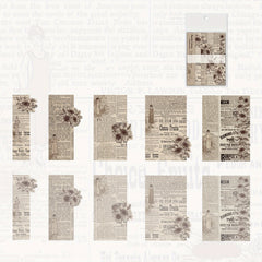 20pcs Vintage Craft Paper Junk Journal Pages