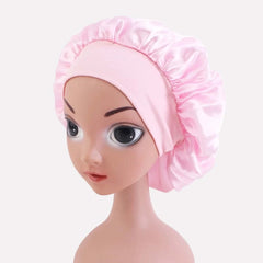 Girls Casual Bonnet Cap Night Cap Elastic Shower Cap