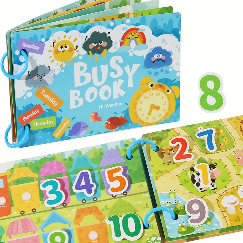 Children's Traffic Quiet Paste Book Busybook Baby Busy Book