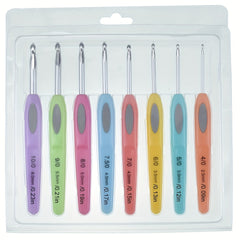8pcs Crochet Hooks Kit Set Ergonomic Handle For Arthritic Hands