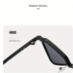 Men's Sun Protection Triangle Sunglasses Hip Hop Style Decorative Accessories