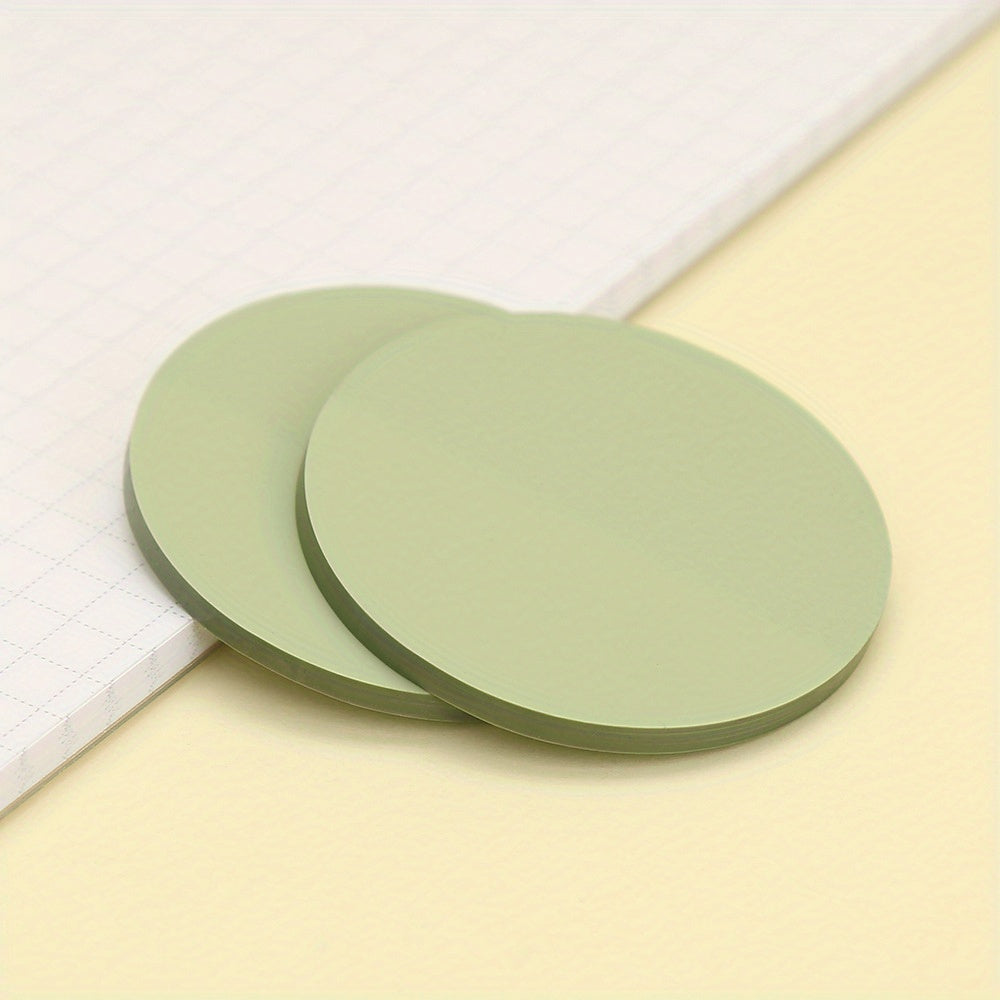 100pcs Round Transparent Sticky Notes, 8 Colors, Morandi Clear Sticky Tabs