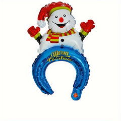 5pcs Christmas Party Dress Up Headwear Hairband Balloon Set Decoration