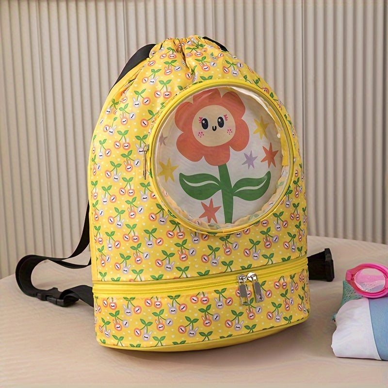 Dry Wet Separation Fitness Bag Travel Backpack Swimming Gear Storage