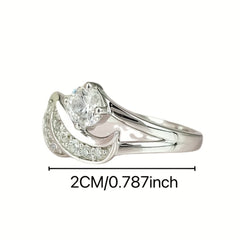 Zircon Angel Wing Ring Men & Women Jewelry