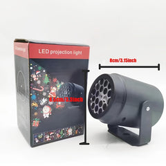 20 Patterned Christmas Light Snowflake Laser Projector LED Stage Lights