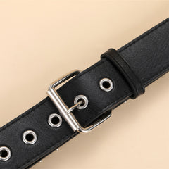 Bullet Belt Rivet Cyberpunk Tactical Punk Gothic Sports Men Women PU Leather