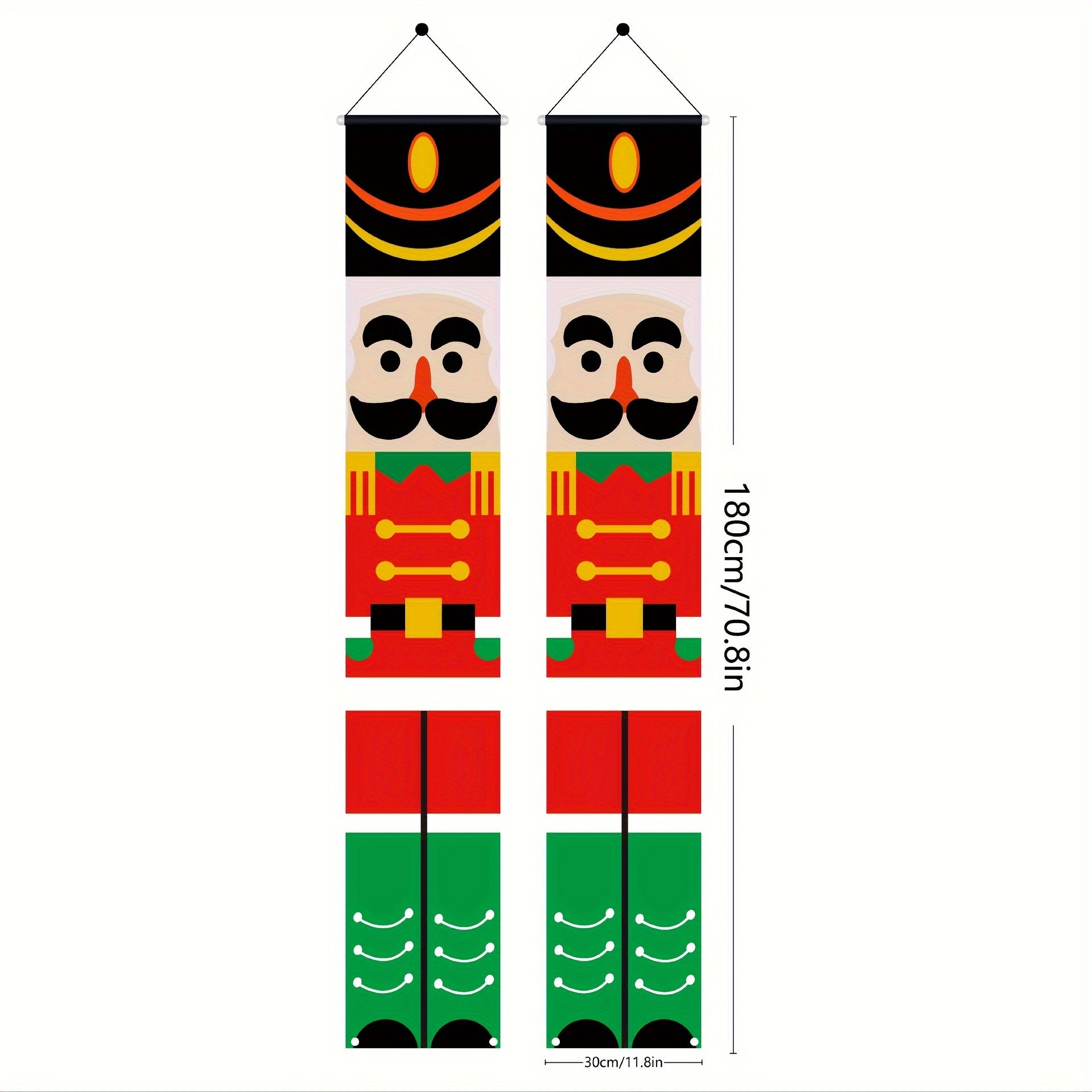 Nutcracker Christmas Decorations Porch Banner Soldier Model