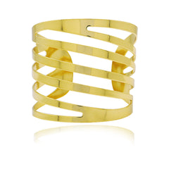 Stylish Spiral Alloy Napkin Rings - Set of 4
