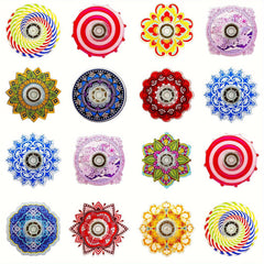 8pcs Colorful Fingertip Spinning Tops Random Colors Plastic Toy