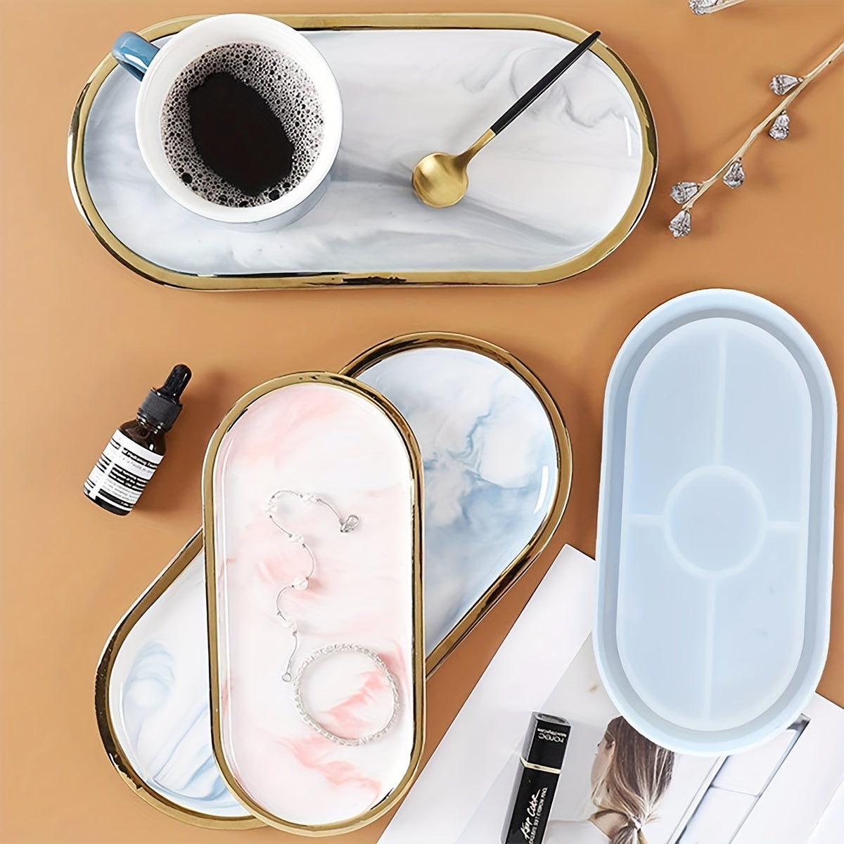 DIY Silicone Oval Tray Mold for DIY