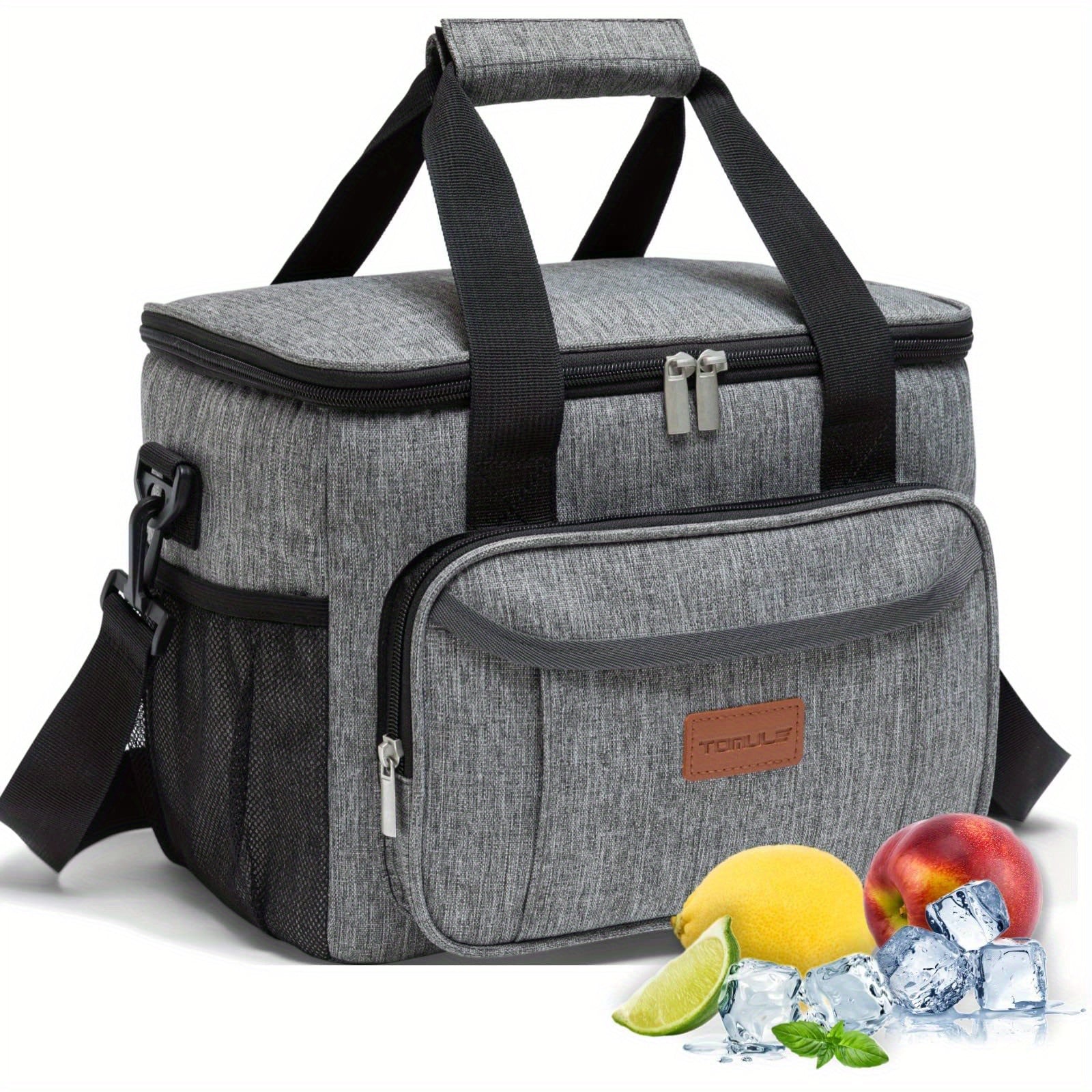 15L Insulated Nylon Bag for Camping and Picnics