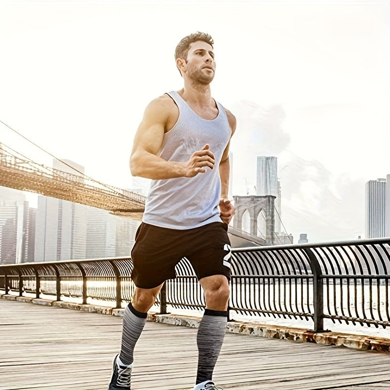 Compression Athletic Socks for Men & Women Quick Drying Over the Calf