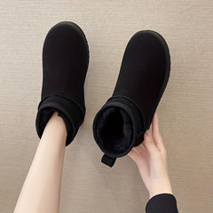 Women's High Top Snow Boots Fluffy Warm Outdoor Shoes