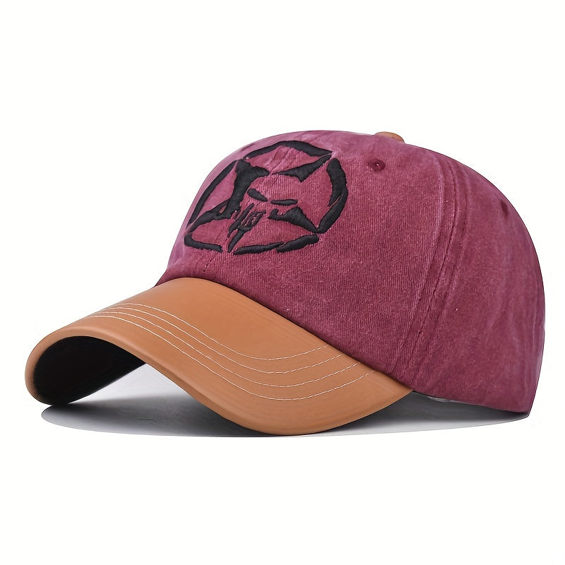 Classic Star Embroidery Baseball Cap 3D Unisex Dad Hat