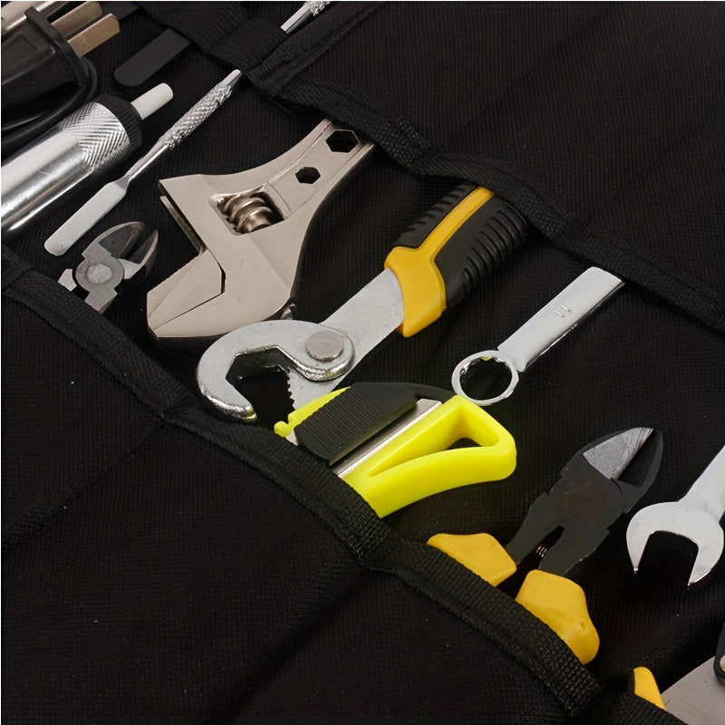 Durable Outdoor Tool Bag Electricians Mechanics Roll Portable Canvas Storage Bag