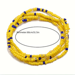 Colorful Bead Waist Chain for Women