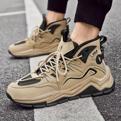 Men's Vintage Basketball Shoes Non Slip Lace Up Sneakers