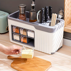 Seasoning Box Set Condiment Jar Spice Containers Organizer