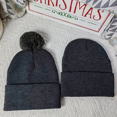 2 Pack Knitted Hat Men's Outdoor Casual Warm Beanie