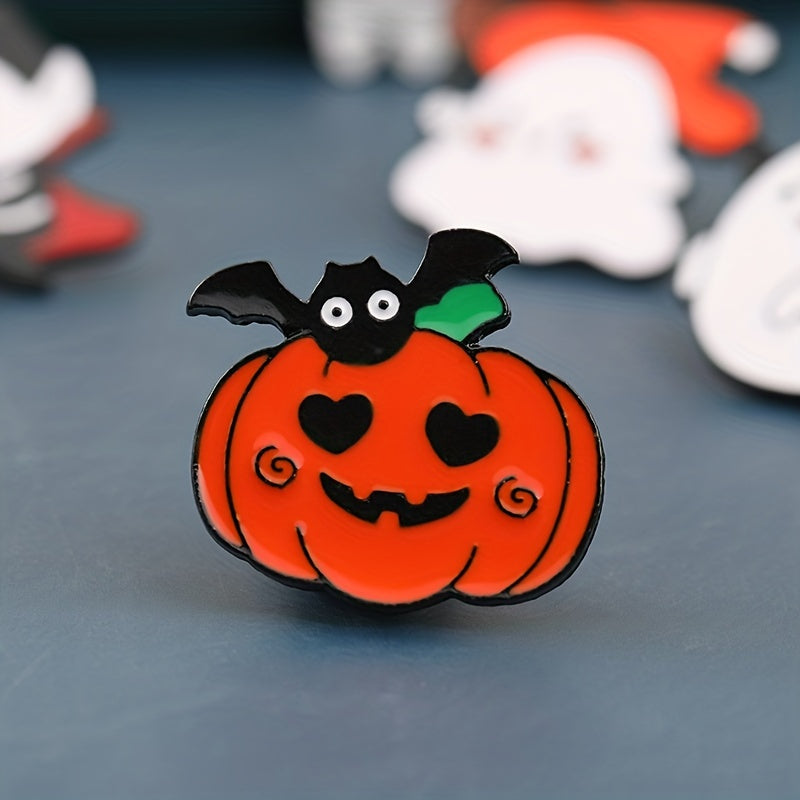 Halloween Ghost & Pumpkin Pattern Alloy Brooch Fashion Jewelry Accessory