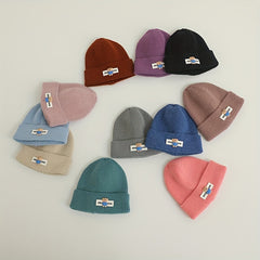 Windproof Knit Beanie Hat with Toy Bear for Men and Women