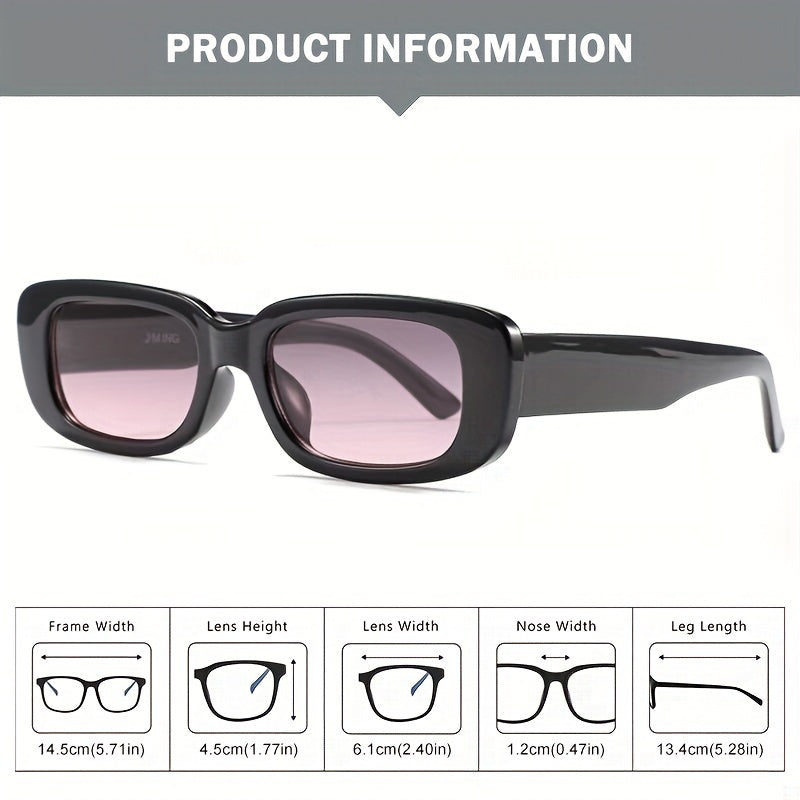 Rectangular Polarized Sunglasses UV400 Outdoor Eyewear