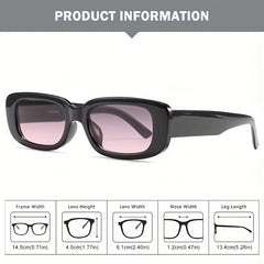 Rectangular Polarized Sunglasses UV400 Outdoor Eyewear
