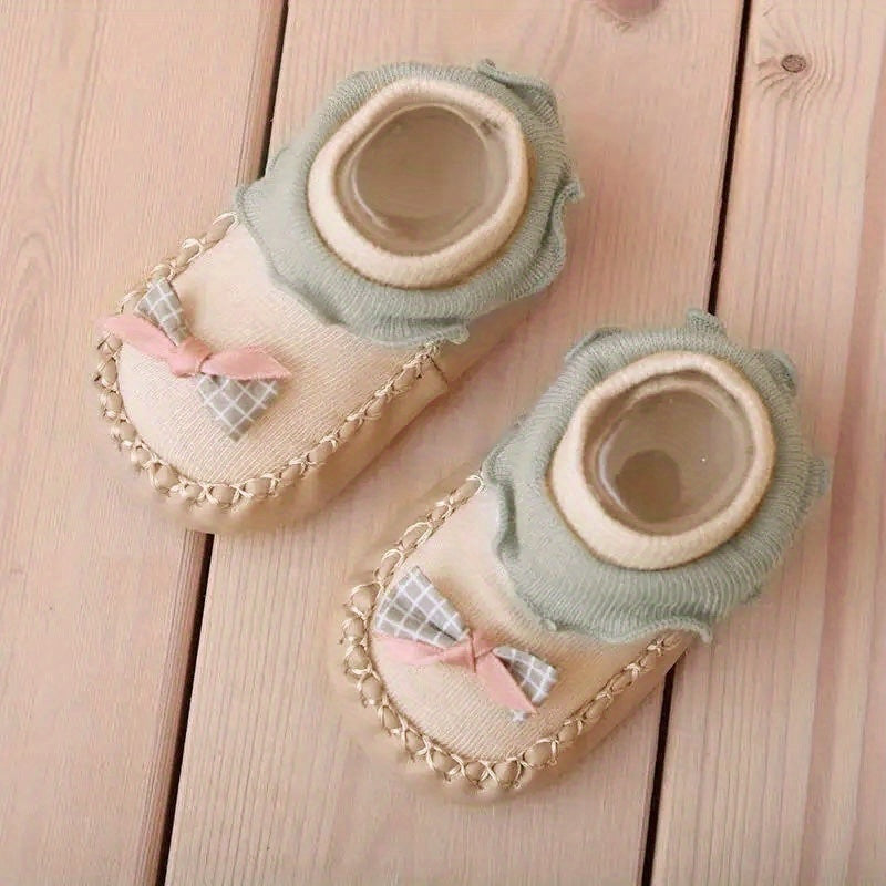 Cute Bow Bottom Ankle Socks for Baby Girls
