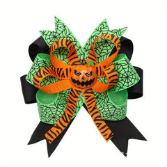Layer Bow For Kids Halloween Hairbow Clip