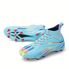 Kids AG Soccer Cleats Lightweight Non Slip Football Shoes