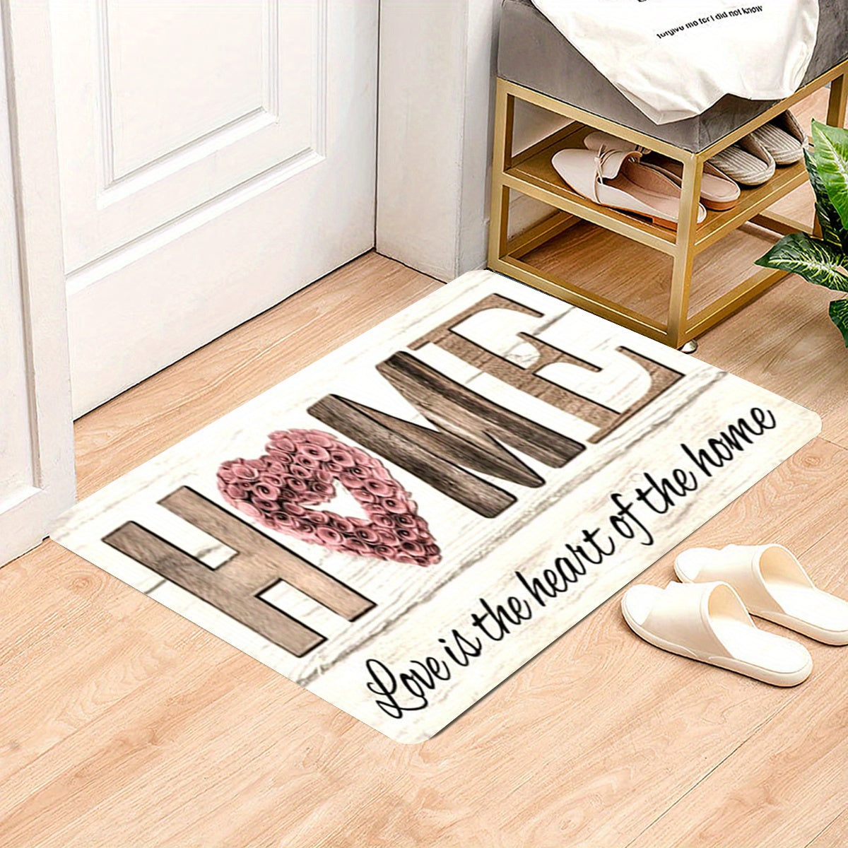 Vintage Non Slip Kitchen Rug Stain Resistant Waterproof Mat