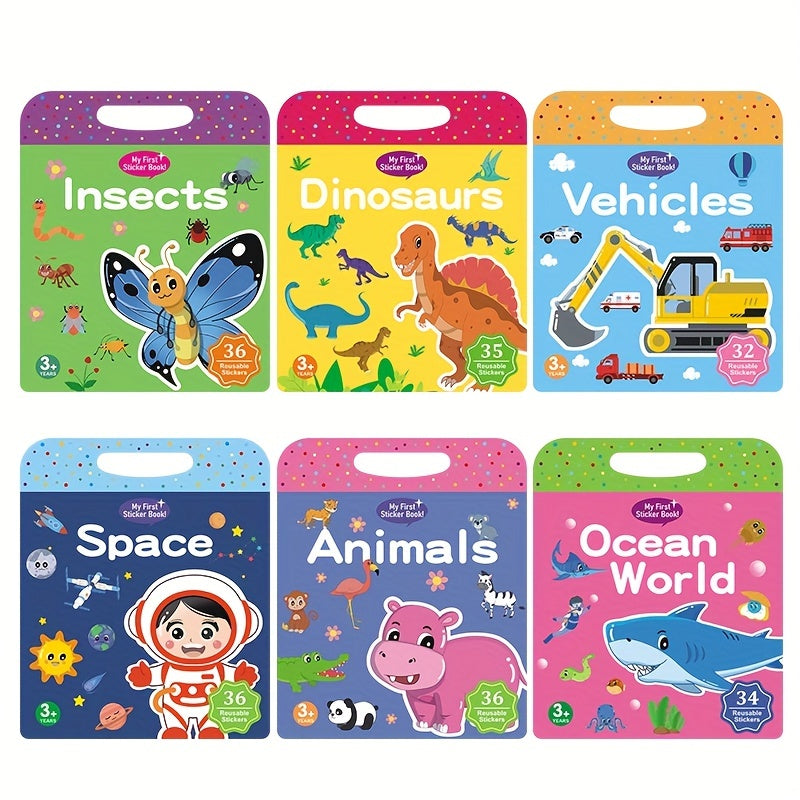 Reusable Sticker Book For Kids, Washable Stickers, Christmas Gift