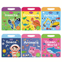 Reusable Sticker Book For Kids, Washable Stickers, Christmas Gift