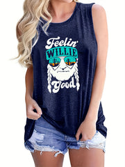 Casual Older Print Cami Top