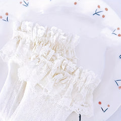 Girls Ruffled Lace High Socks Princess Cosplay Dress Accessories