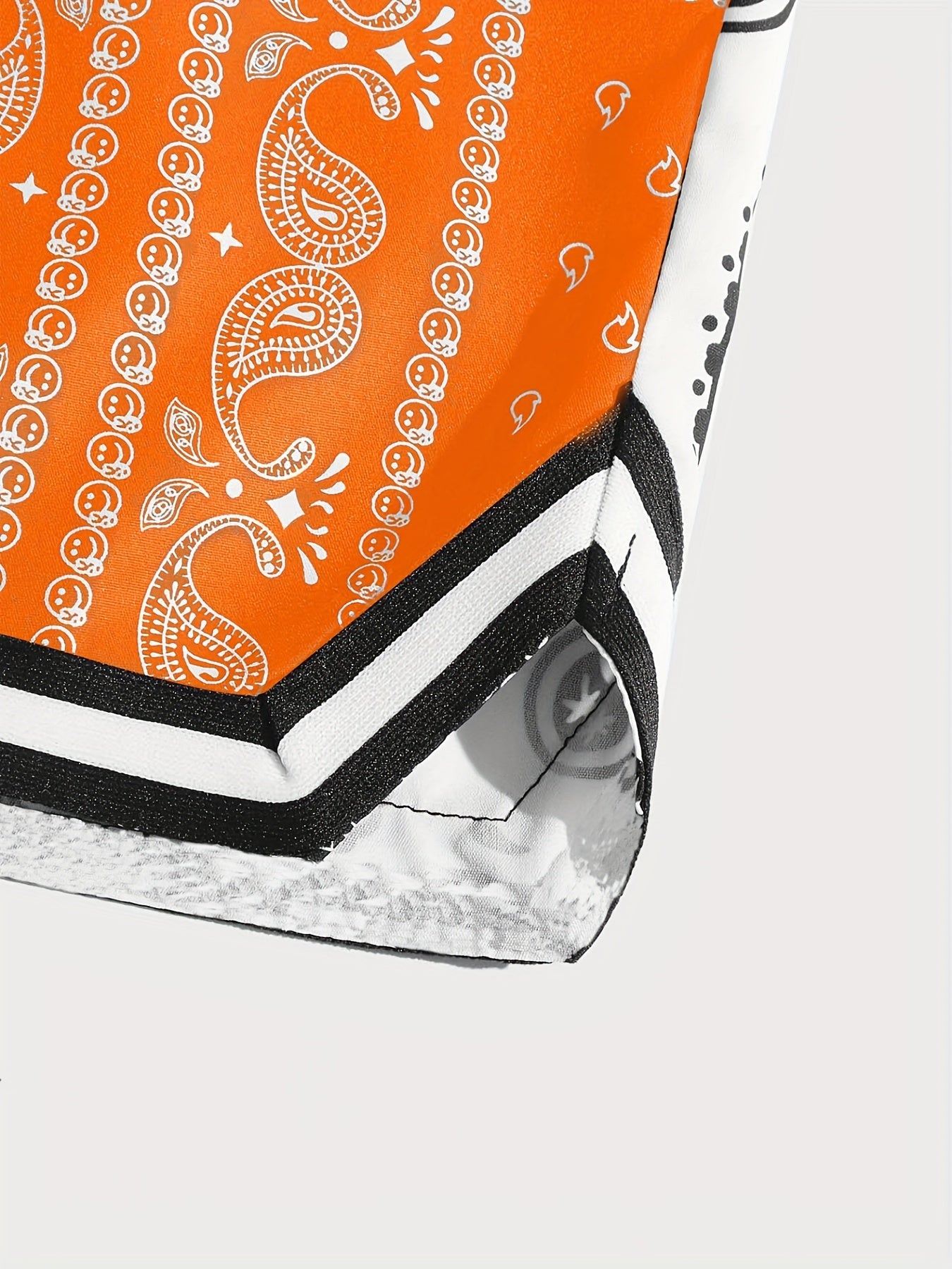 Paisley Pattern Shorts with Drawstring Waist for Men