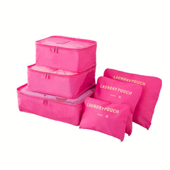6pcs Travel Storage Bag Portable Clothes Storage Bag Luggage Packing Bag