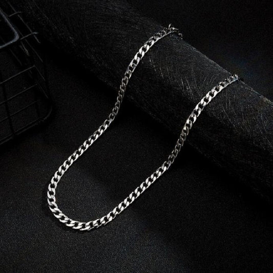 Men's Stainless Steel Cuban Chain Link Necklace Hip Hop Jewelry