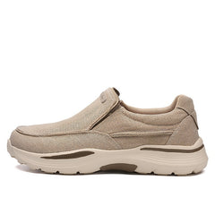 Men's Canvas Slip On Loafer Shoes Breathable Walking Sneakers