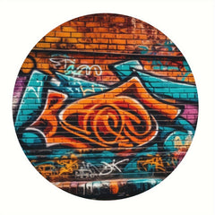 Doodle Pattern Round Mouse Pad 20x20cm for Games Home Office