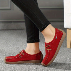 Women's Casual Lace-Up Loafers Outdoor Shoes
