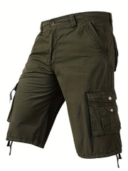 Men's Camo Print Cargo Shorts for Spring/Summer