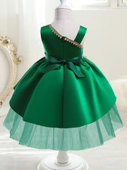 Girls Mesh Patchwork Princess Dress for Christmas Evening Party