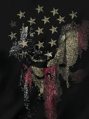 Men's Flag Print Tee Shirt for Summer